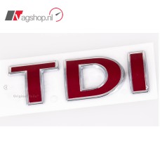 TDI embleem VW rode T,D en I